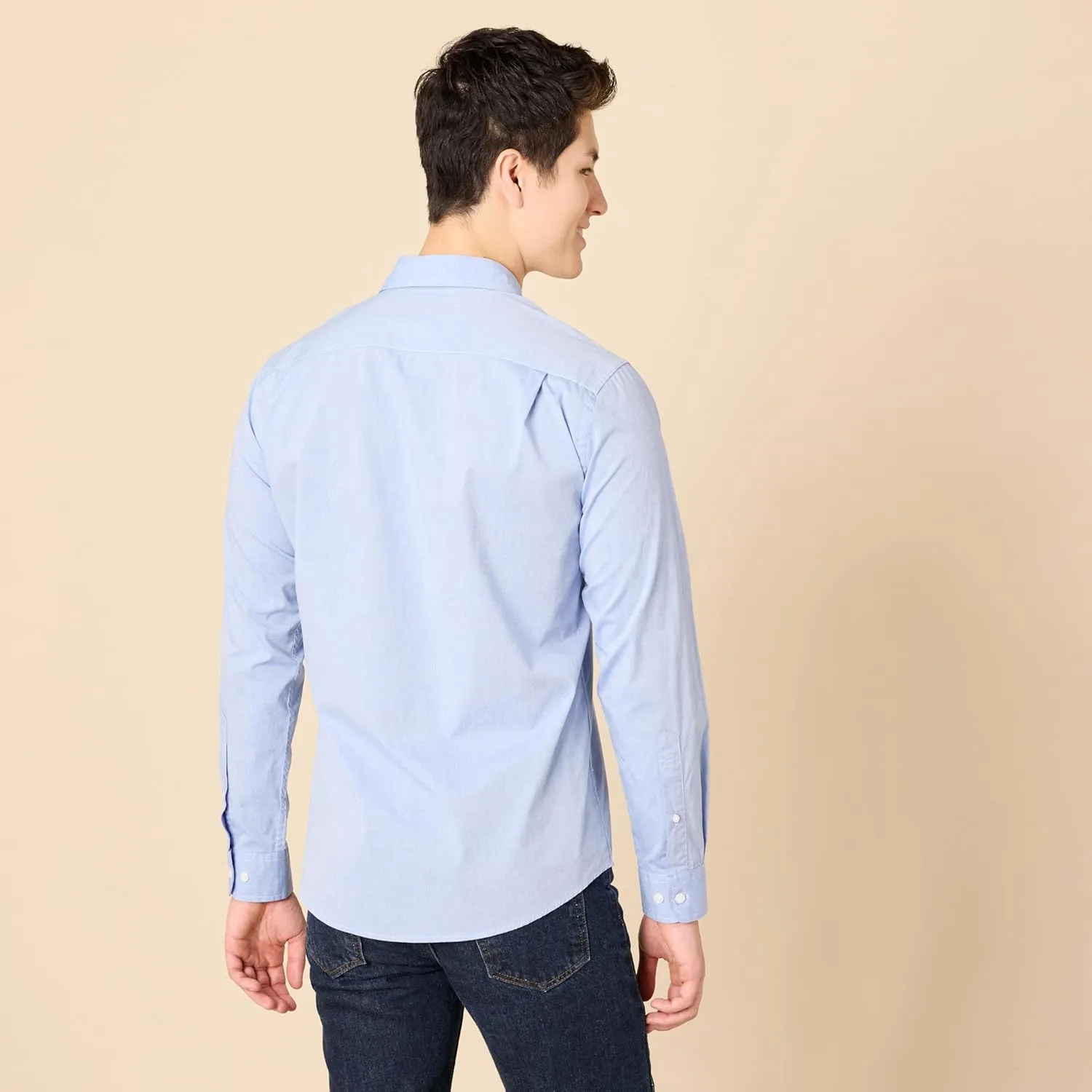 Amazon Essentials Men's Slim-Fit Long-Sleeve Poplin Shirt
