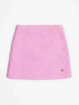 BCBG Girls Tweed Pencil Skirt in Pink