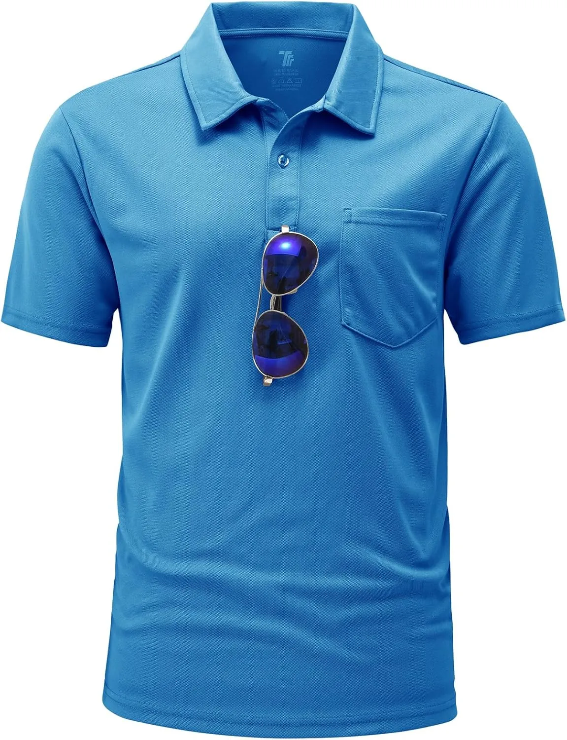 BGOWATU Men's Polo Shirts Short Sleeve Collared Golf Shirts Quick Dry Tennis Shirt Outdoor Sports Causal Shirts