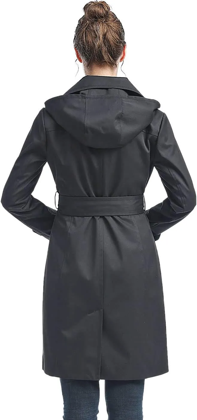 BGSD Women Eva Waterproof Hooded Trench Coat - Regular & Plus Size