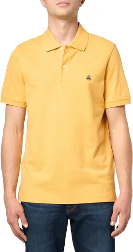 Brooks Brothers Men's Cotton Pique Stretch Logo Short Sleeve Polo Shirt