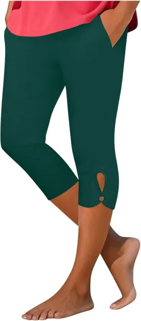 Capri Leggings for Women with Pockets Stretchy Soft High Waisted Yoga Pants Workout Exercise Hiking Capri Pants 2025