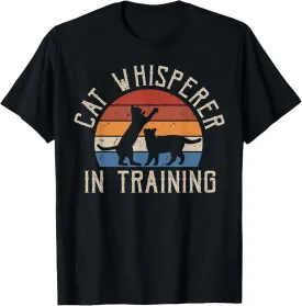 Cat Whisperer Cats Lover Owner Pet Animals Graphic T-Shirt