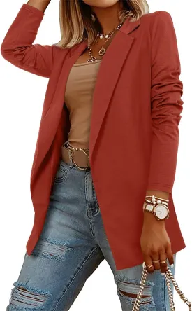 CRAZY GRID Women Casual Blazer Fashion Lightweight with Lined Professional Work Office Suit Jacket