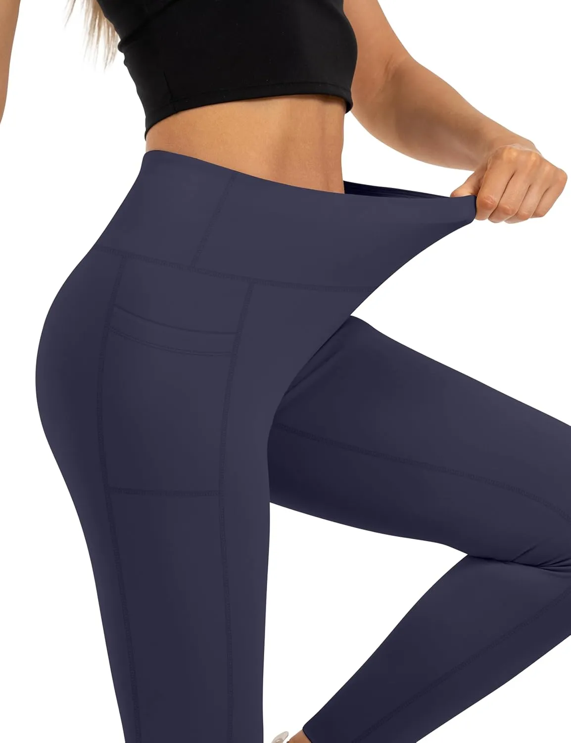High Waisted Leggings for Women Buttery Soft Tummy Control Capri Yoga Pants for Workout Athletic Plus Size