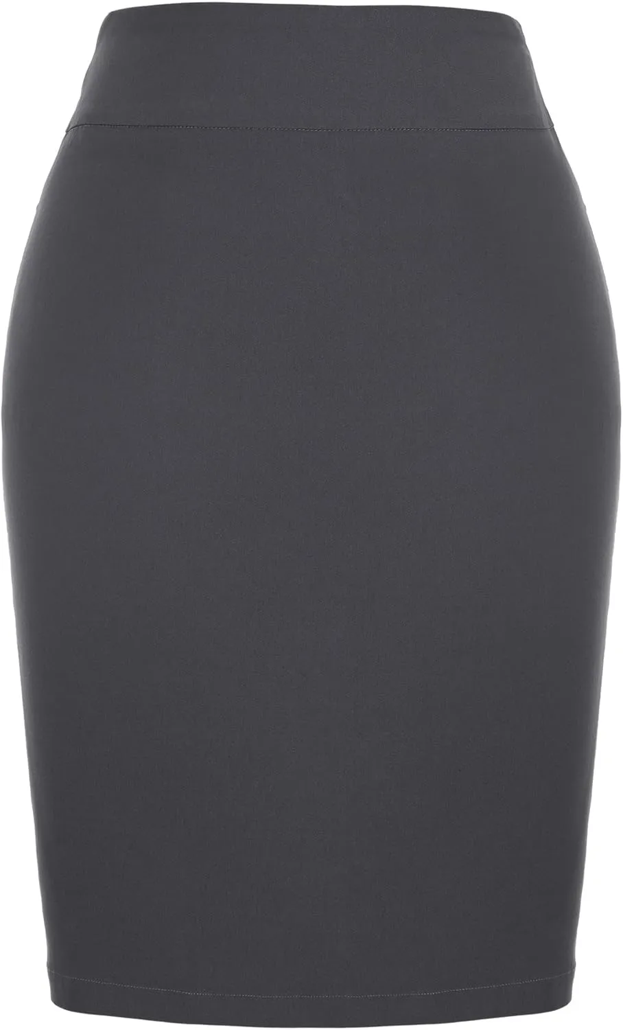 Kate Kasin Women's Stretch Knee Length Pencil Skirts High Waisted Slim Fit Business Casual Skirt