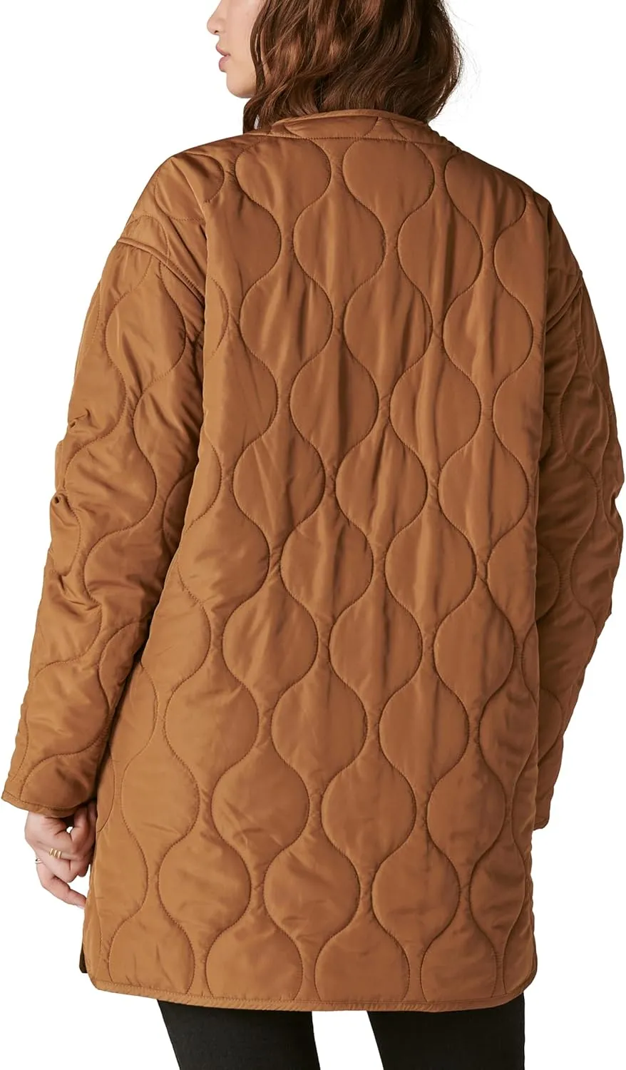 Lucky Brand Women's Reversible Shine Quilted Liner Jacket