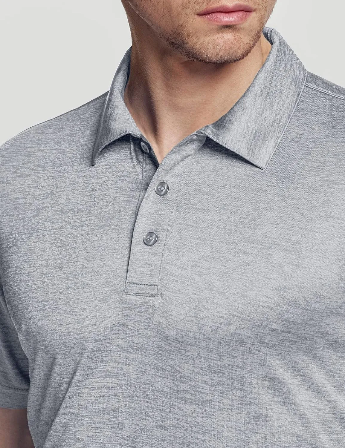 TSLA Men's Short Sleeve Polo Shirts, Regular fit Quick Dry Golf Shirts, Sports Performance Dri Flex Tech Solid Top Shirts