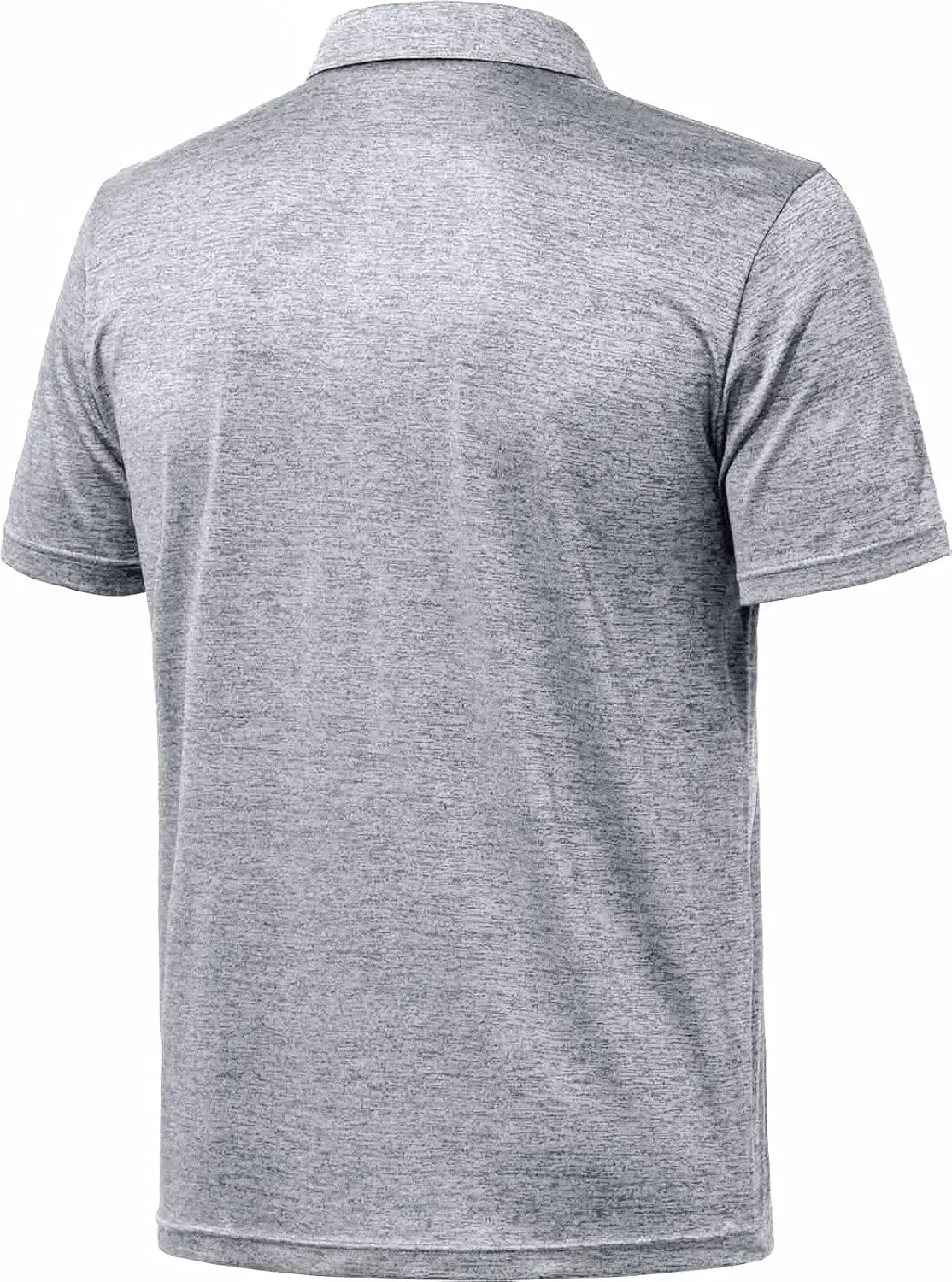 TSLA Men's Short Sleeve Polo Shirts, Regular fit Quick Dry Golf Shirts, Sports Performance Dri Flex Tech Solid Top Shirts