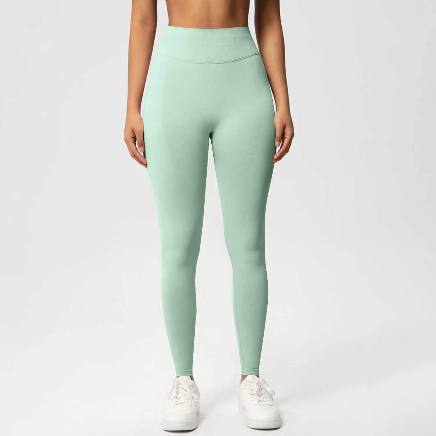 Women's Yoga Tight Pants Hip Lifting Comfy Tapered Leg Trousers Tummy Control Pocket Slacks Elastic High Waist Trouser