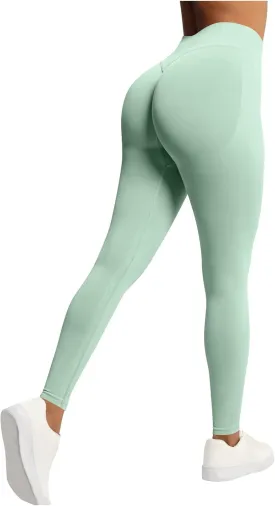 Women's Yoga Tight Pants Hip Lifting Comfy Tapered Leg Trousers Tummy Control Pocket Slacks Elastic High Waist Trouser
