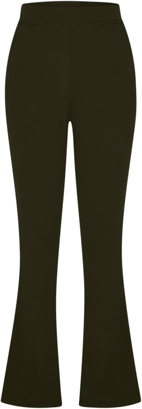 Yoga Pants Women High Waist Dress Pant High Waist Stretch Trousers 2025 Workout Running Leggings Wide Leg Work Pants